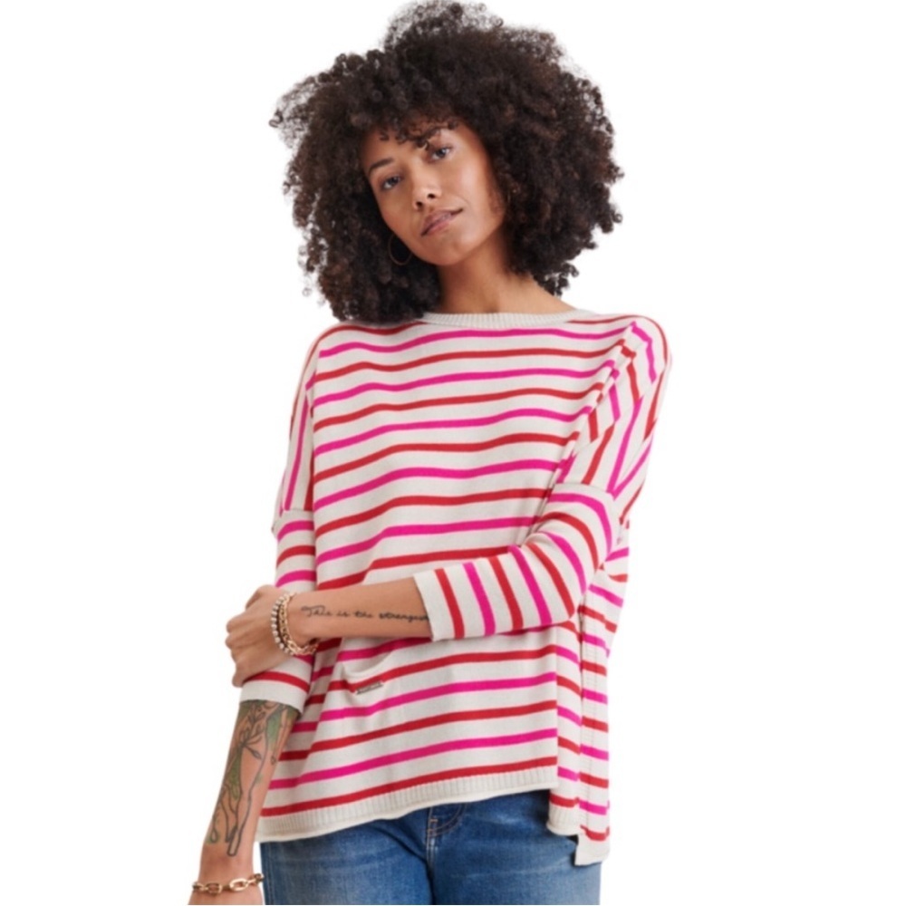 Like new - MERSEA Catalina Crewneck Sweater Striped One Size